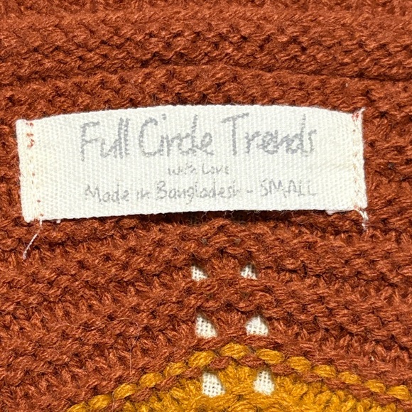 Patterned fall Sweater - Multicolor Size small - Picture 5 of 6